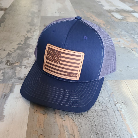 Flag Leather Patch Snapback