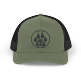 K9 Paw Embroidered Snapback Trucker Cap